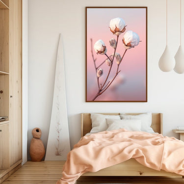 Cotton Ball Flower Painting